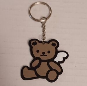 4/$60 New Angel Teddy Bear Keychain - Hand-Made